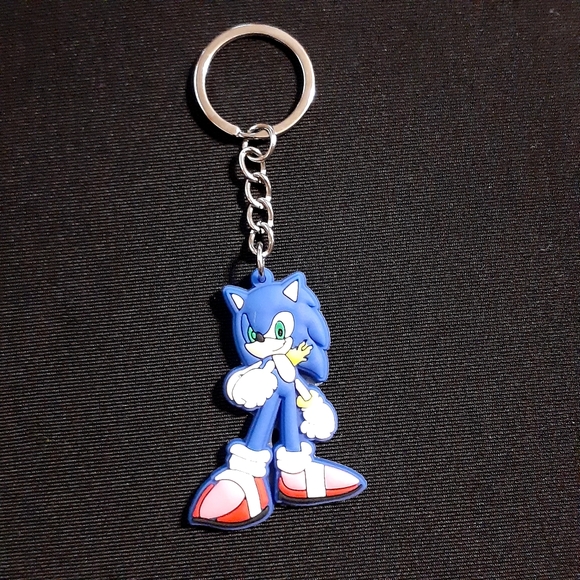 SONIC THE HEDGEHOG KEYCHAIN SOFT PVC ANIME/CARTOON LOT OF 6 NEW - Picture 5 of 8